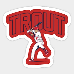 Mike Trout Slugger Swing Sticker